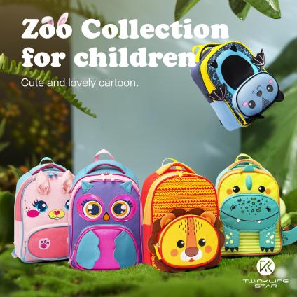 Animals Kids Bag Stereoscopic Silk Screen Vivid And Funny Backpack New Design | Twinkling Star