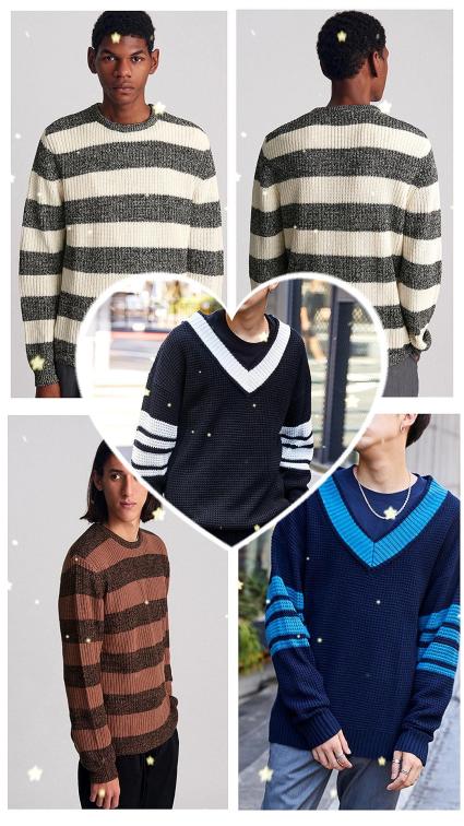 Comfortable and warm winter men's sweater