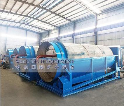 stainless steel trommel screen for washing and screening silica plant